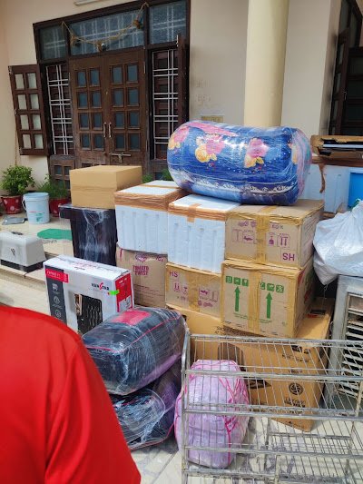 Household relocation items ready for shifting