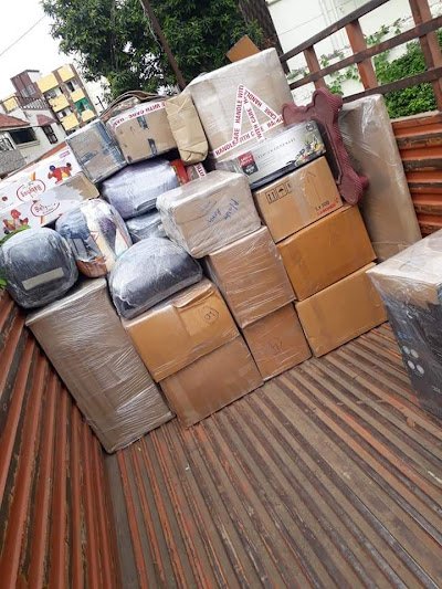 Boxes properly packed for relocation